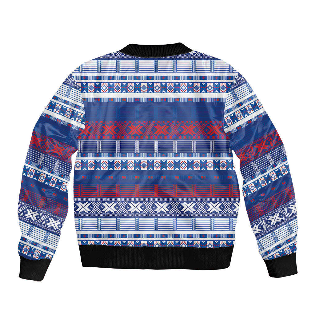 Pano De Terra Motifs Cabo Verde Bomber Jacket Flag Color