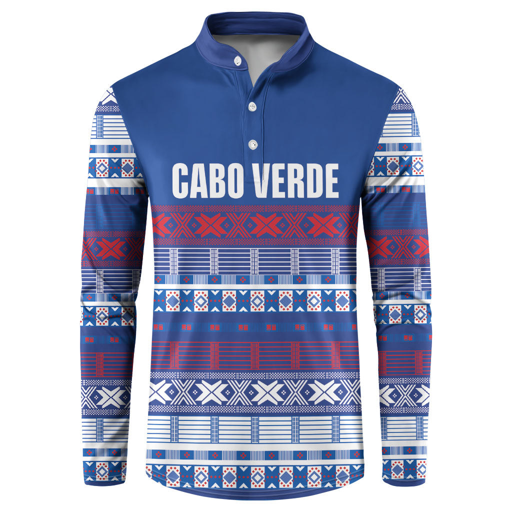 Pano De Terra Motifs Cabo Verde Button Sweatshirt Flag Color