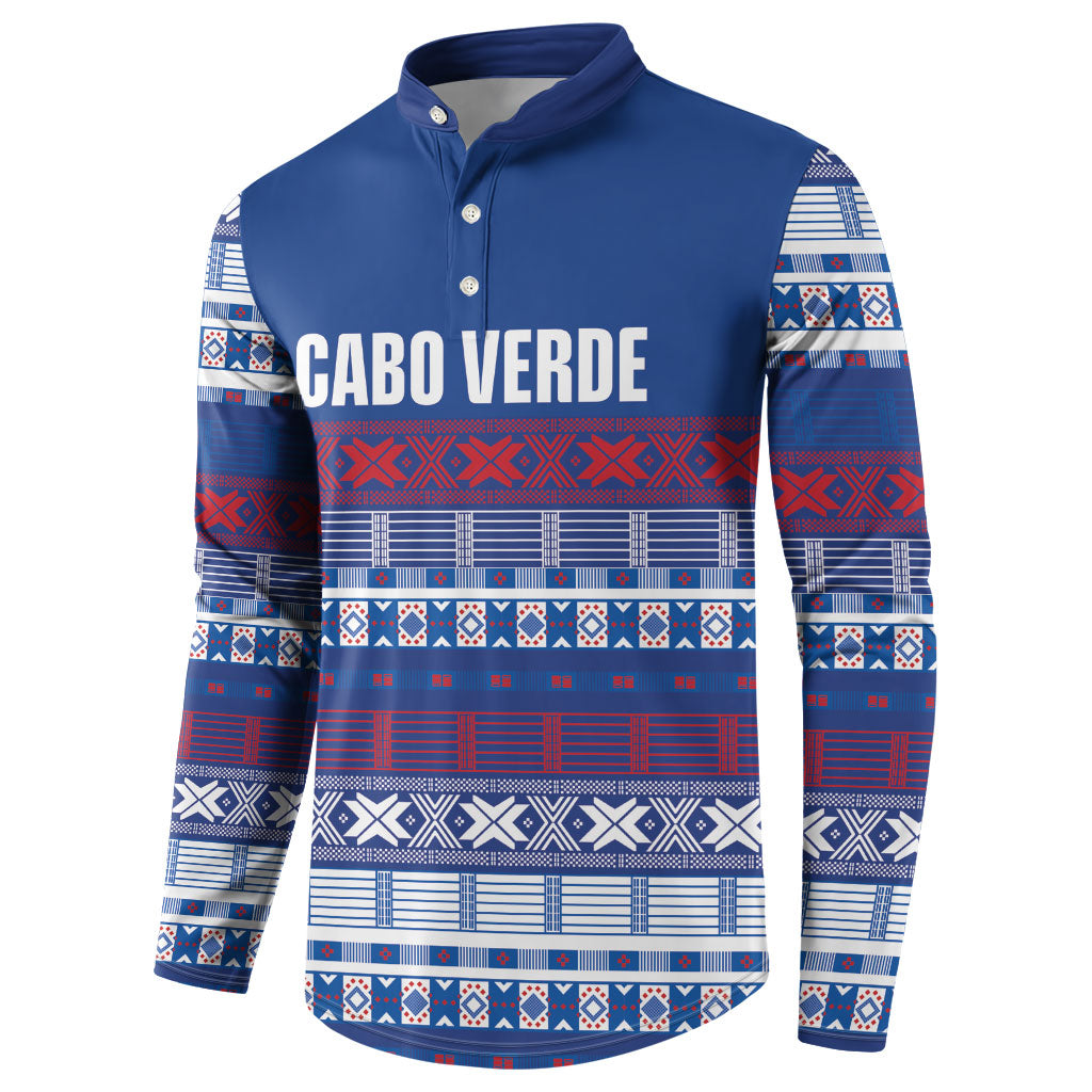 Pano De Terra Motifs Cabo Verde Button Sweatshirt Flag Color