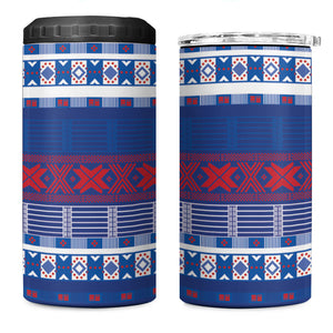 Pano De Terra Motifs Cabo Verde 4 in 1 Can Cooler Tumbler Flag Color