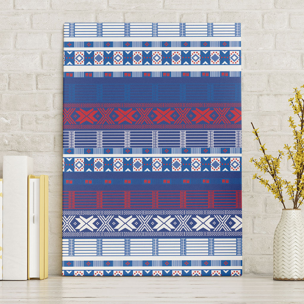 Pano De Terra Motifs Cabo Verde Canvas Wall Art Flag Color