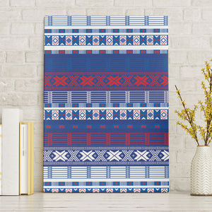 Pano De Terra Motifs Cabo Verde Canvas Wall Art Flag Color