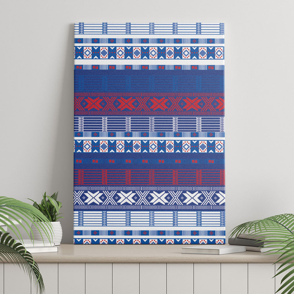 Pano De Terra Motifs Cabo Verde Canvas Wall Art Flag Color