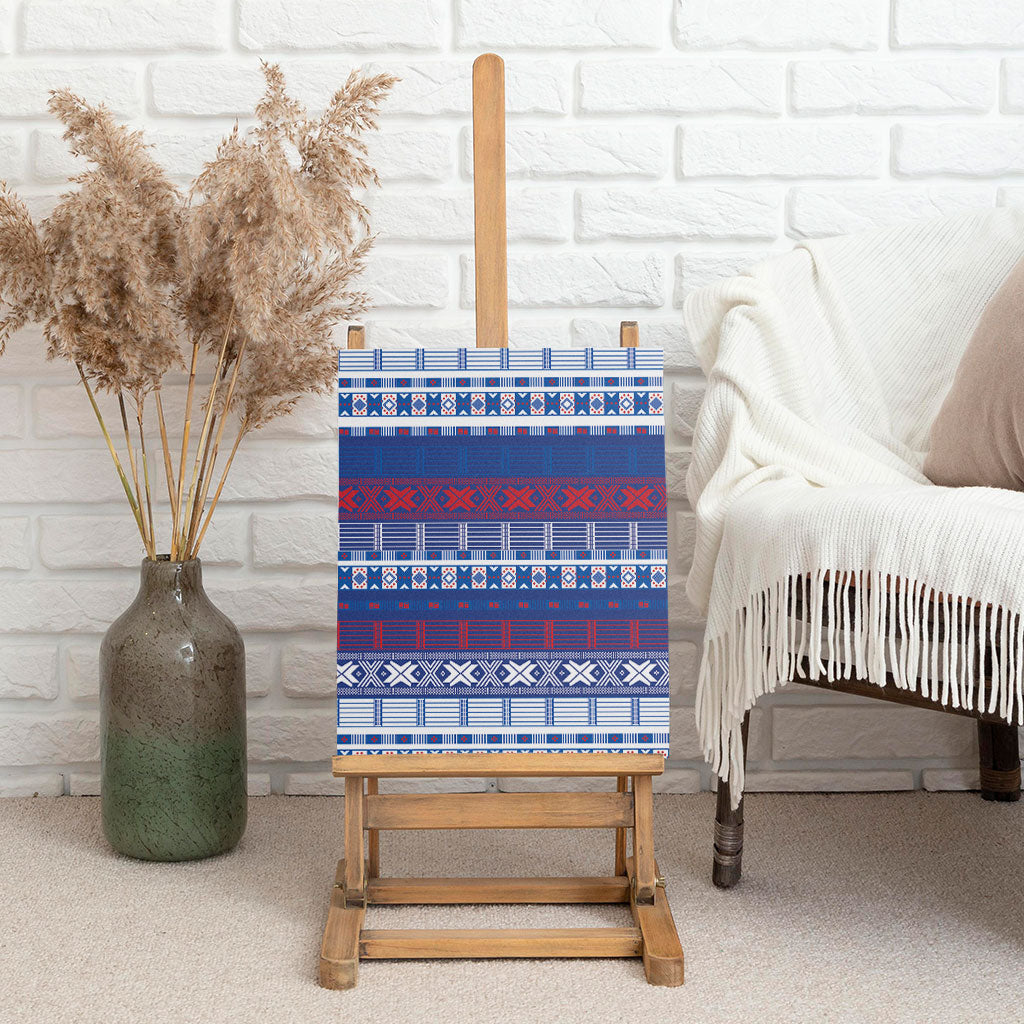 Pano De Terra Motifs Cabo Verde Canvas Wall Art Flag Color