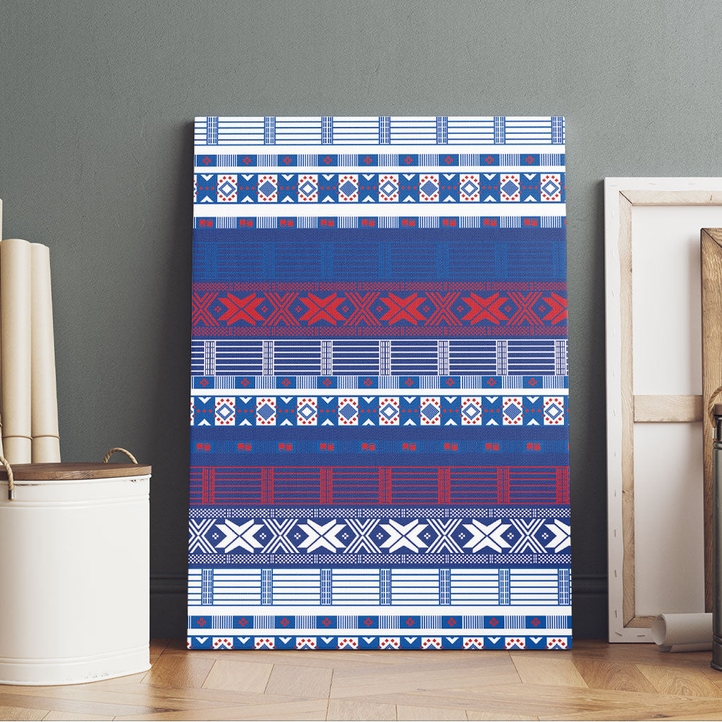 Pano De Terra Motifs Cabo Verde Canvas Wall Art Flag Color