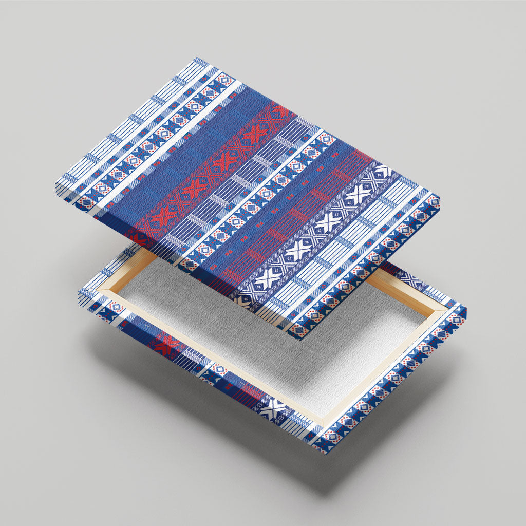 Pano De Terra Motifs Cabo Verde Canvas Wall Art Flag Color