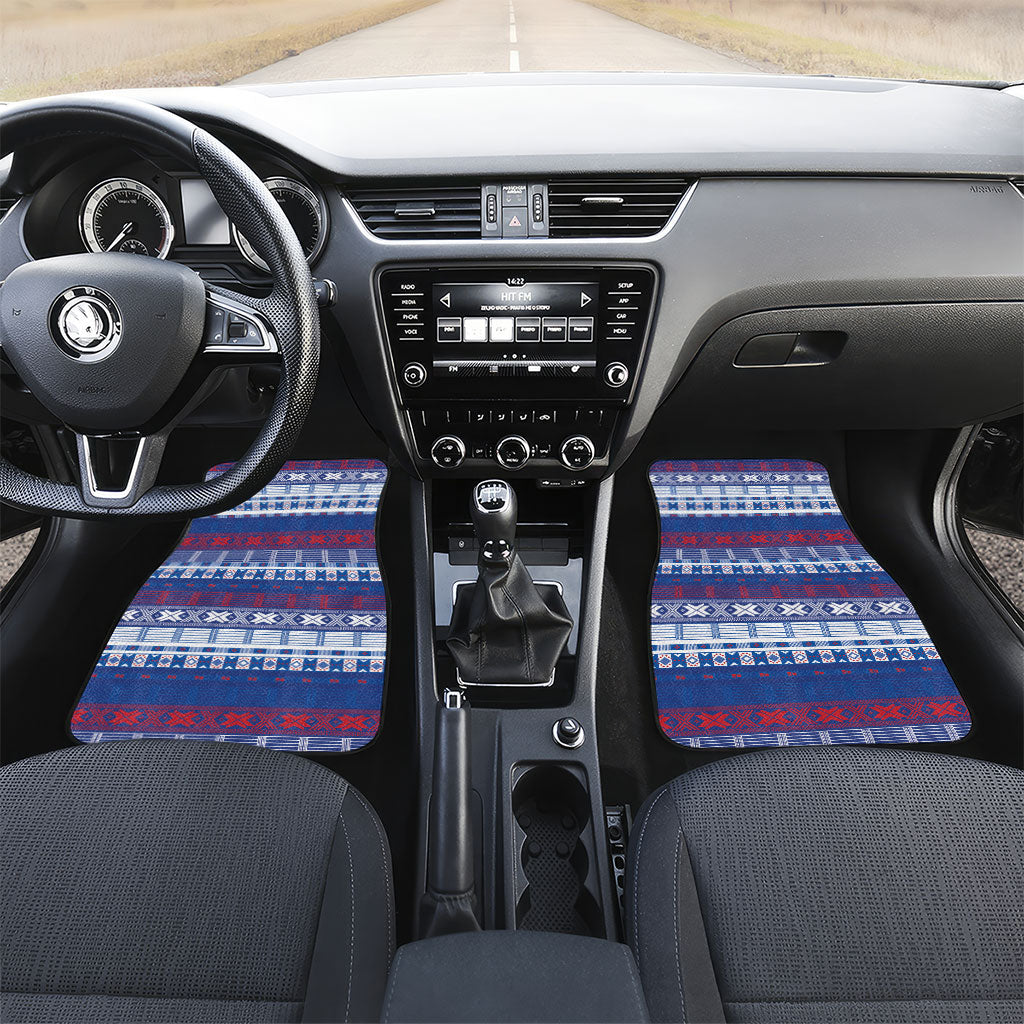 Pano De Terra Motifs Cabo Verde Car Mats Flag Color