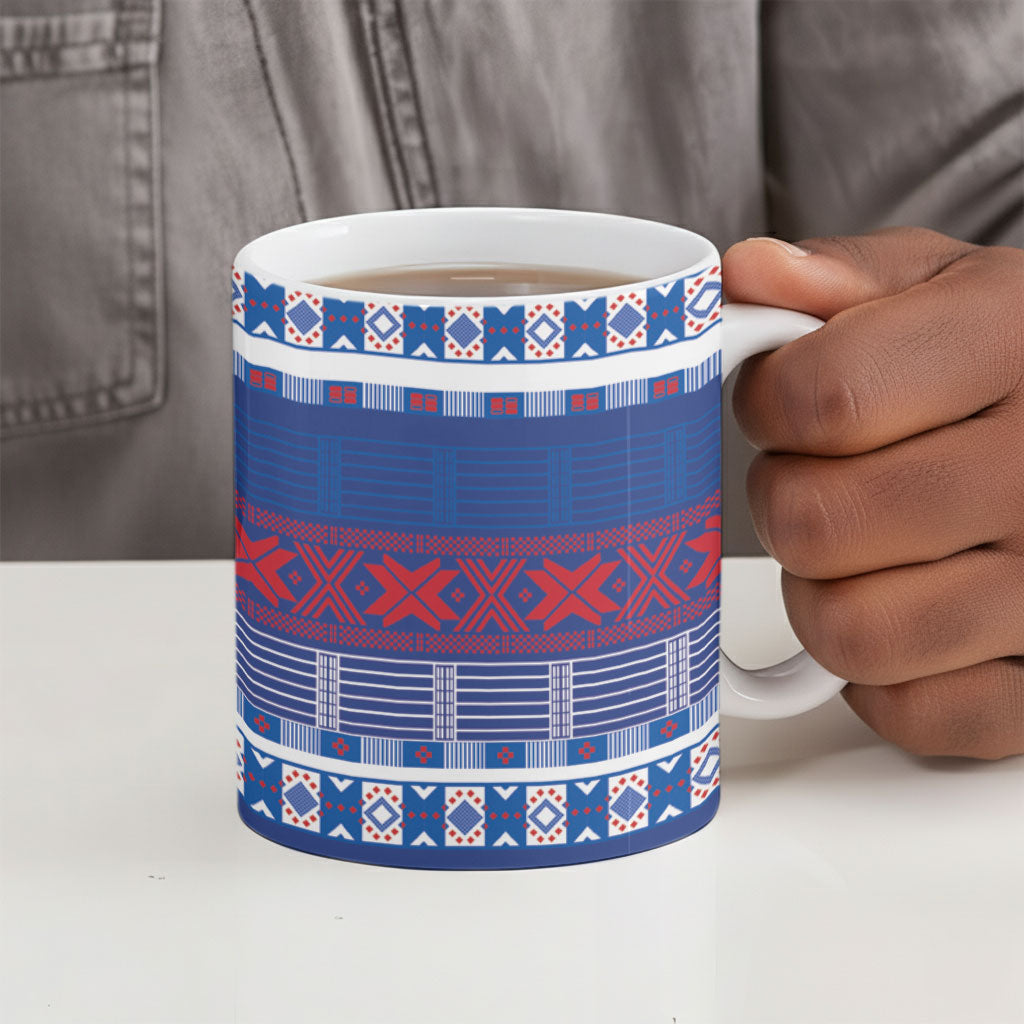 Pano De Terra Motifs Cabo Verde Ceramic Mug Flag Color