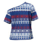 Pano De Terra Motifs Cabo Verde Cross Shoulder Shirt Flag Color