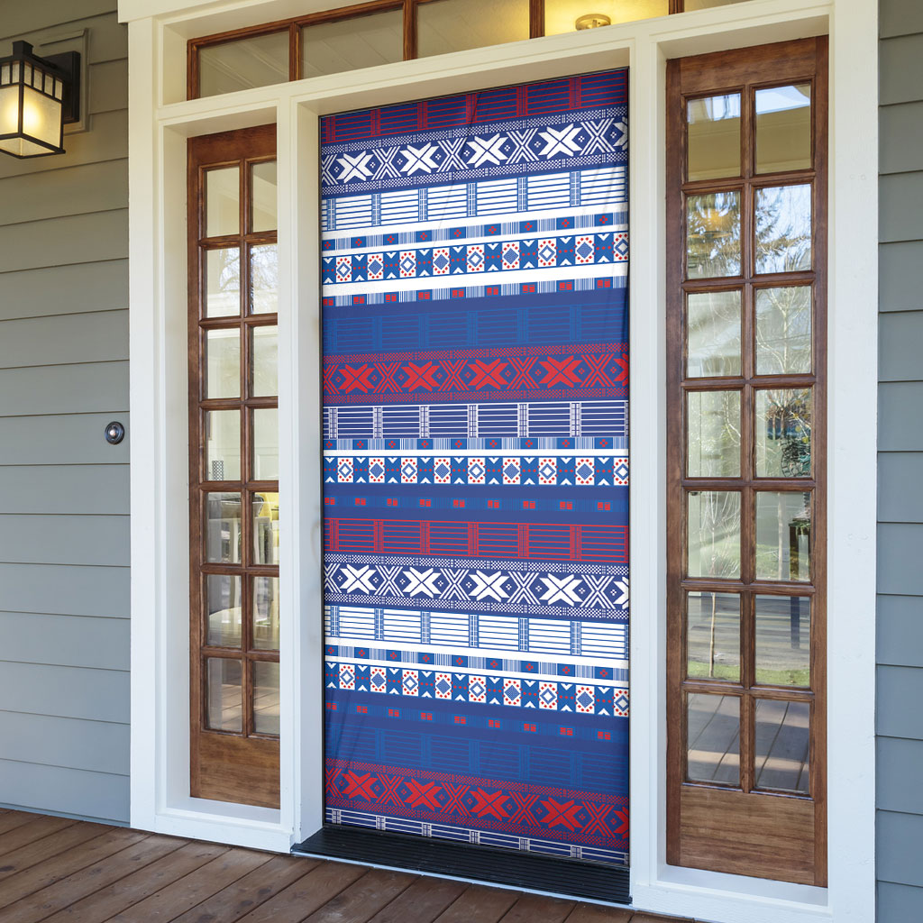 Pano De Terra Motifs Cabo Verde Door Cover Flag Color