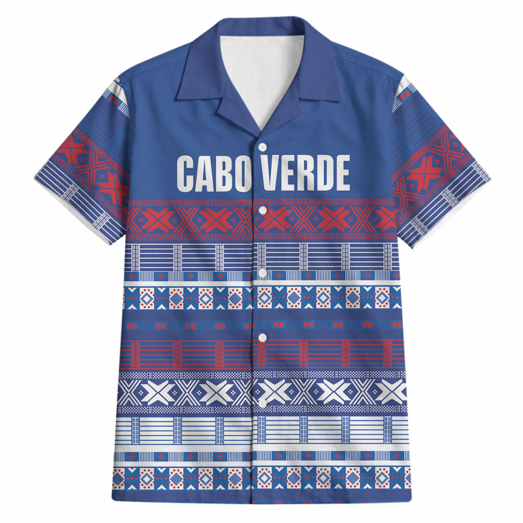 Pano De Terra Motifs Cabo Verde Hawaiian Shirt Flag Color