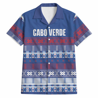 Pano De Terra Motifs Cabo Verde Hawaiian Shirt Flag Color