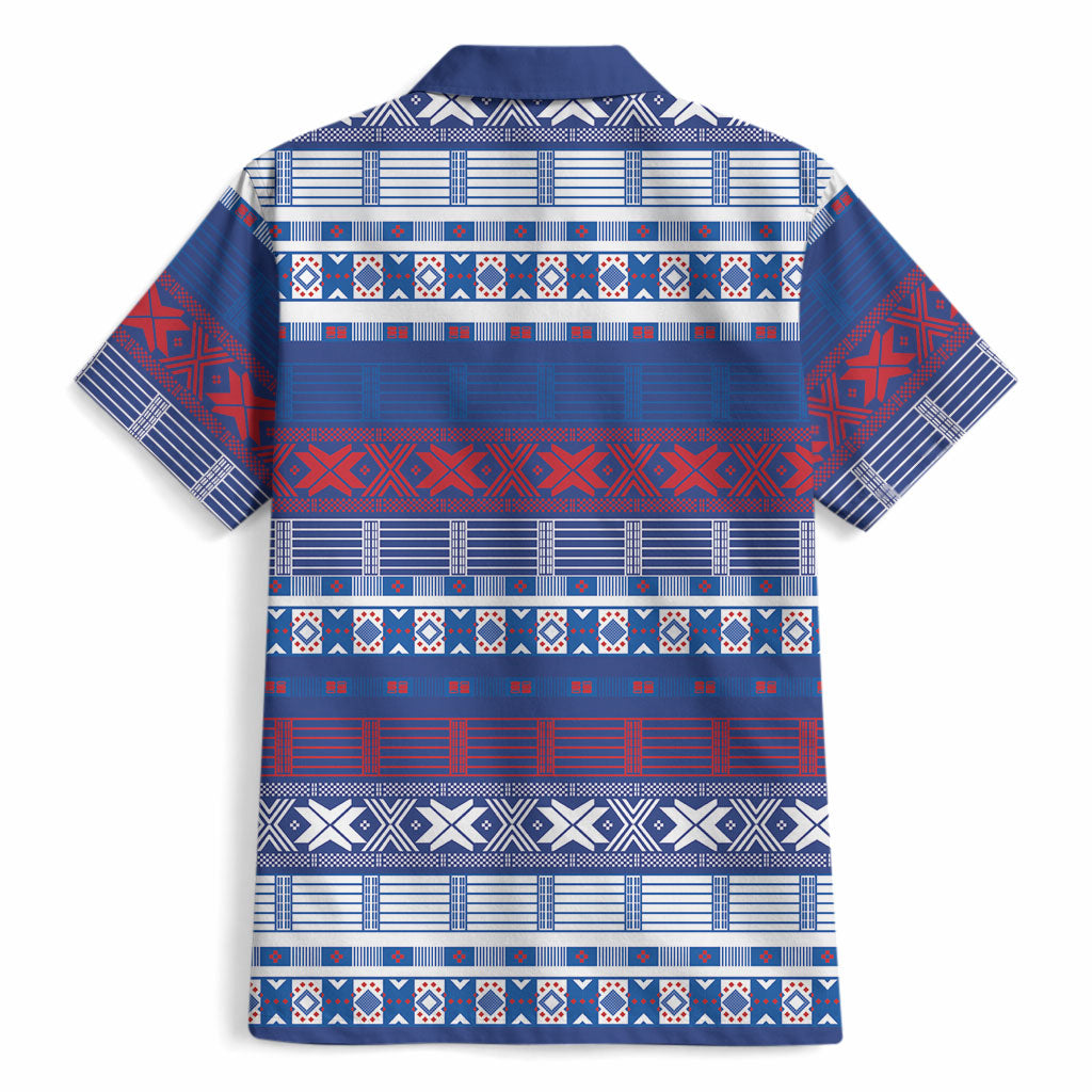 Pano De Terra Motifs Cabo Verde Hawaiian Shirt Flag Color