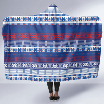 Pano De Terra Motifs Cabo Verde Hooded Blanket Flag Color
