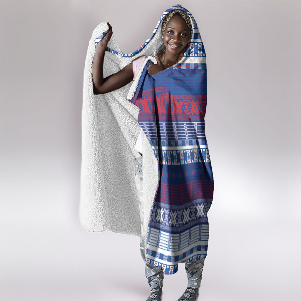 Pano De Terra Motifs Cabo Verde Hooded Blanket Flag Color