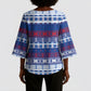 Pano De Terra Motifs Cabo Verde Kimono Sleeve Blouse Flag Color