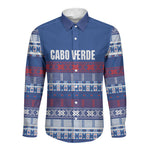 Pano De Terra Motifs Cabo Verde Long Sleeve Button Shirt Flag Color