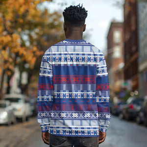 Pano De Terra Motifs Cabo Verde Long Sleeve Shirt Flag Color