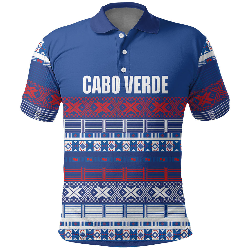 Pano De Terra Motifs Cabo Verde Polo Shirt Flag Color