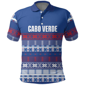 Pano De Terra Motifs Cabo Verde Polo Shirt Flag Color