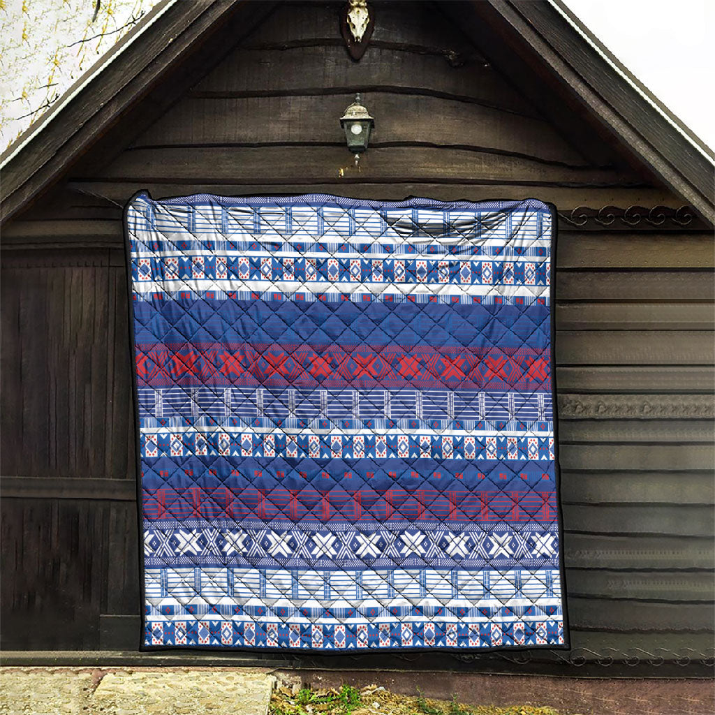 Pano De Terra Motifs Cabo Verde Quilt Flag Color