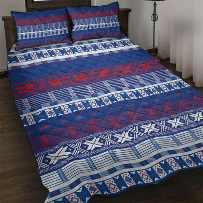 Pano De Terra Motifs Cabo Verde Quilt Bed Set Flag Color