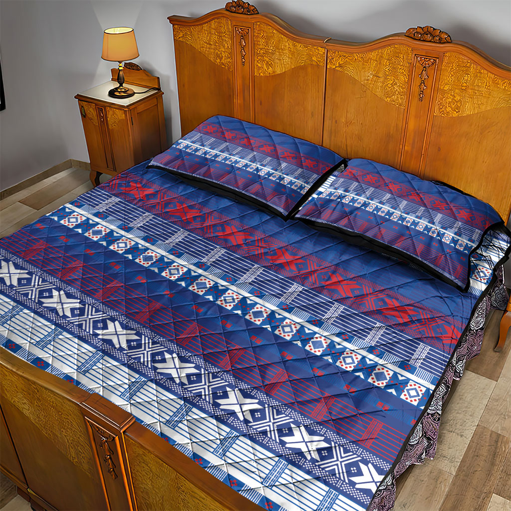 Pano De Terra Motifs Cabo Verde Quilt Bed Set Flag Color