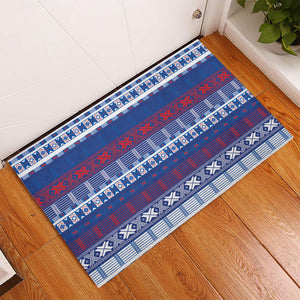 Pano De Terra Motifs Cabo Verde Rubber Doormat Flag Color