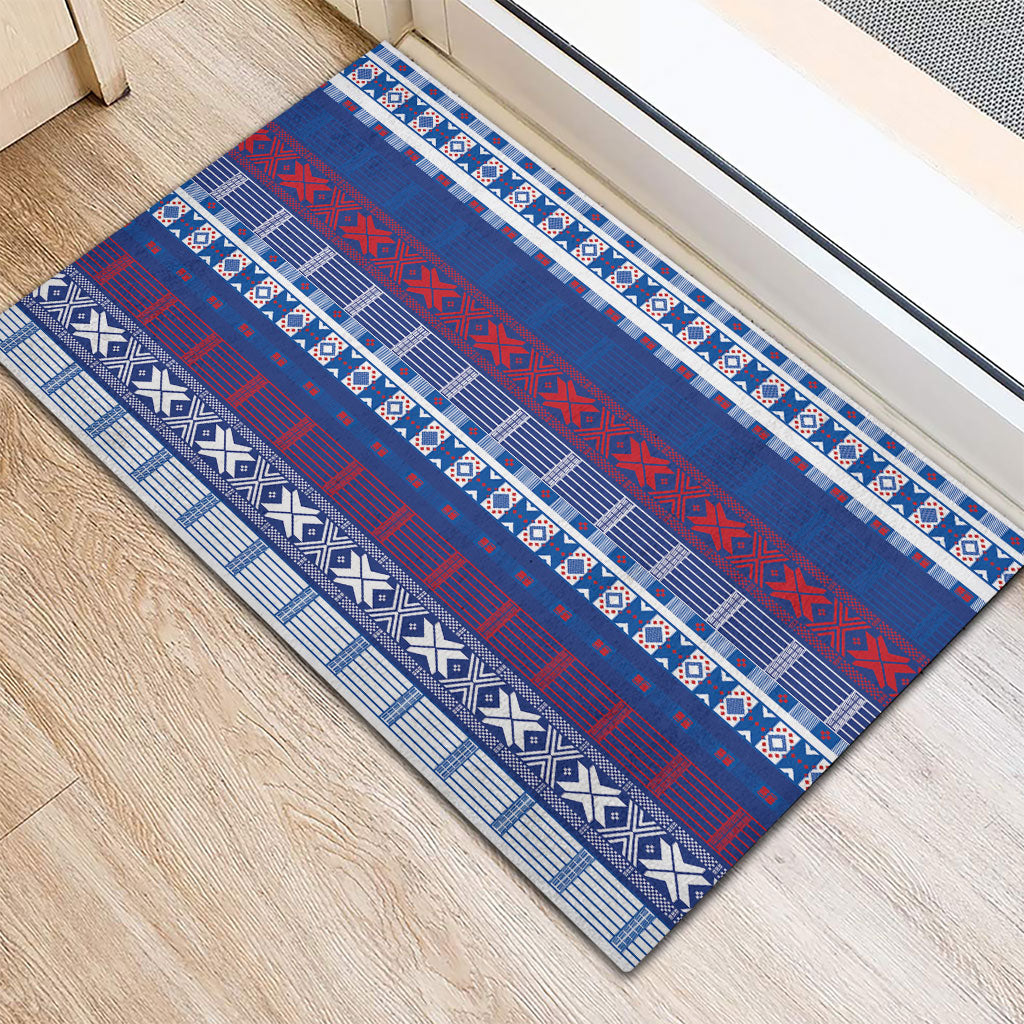 Pano De Terra Motifs Cabo Verde Rubber Doormat Flag Color