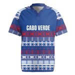 Pano De Terra Motifs Cabo Verde Rugby Jersey Flag Color