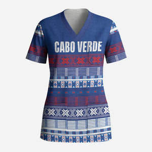 Pano De Terra Motifs Cabo Verde Scrub Top Flag Color