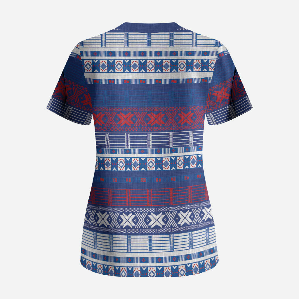 Pano De Terra Motifs Cabo Verde Scrub Top Flag Color