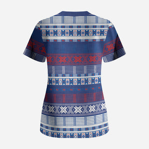 Pano De Terra Motifs Cabo Verde Scrub Top Flag Color
