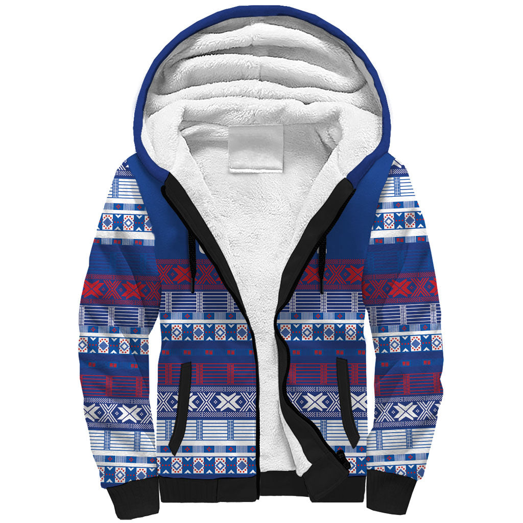 Pano De Terra Motifs Cabo Verde Sherpa Hoodie Flag Color