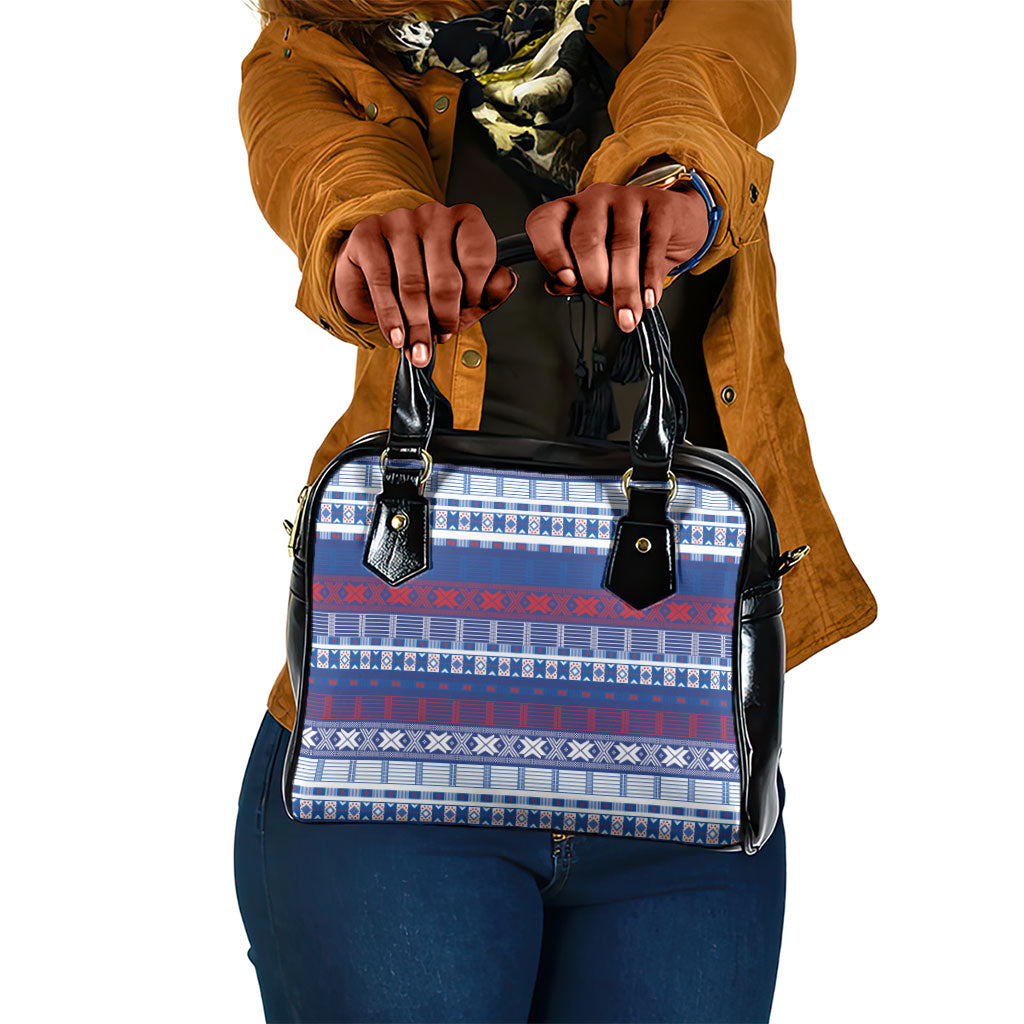 Pano De Terra Motifs Cabo Verde Shoulder Handbag Flag Color