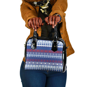 Pano De Terra Motifs Cabo Verde Shoulder Handbag Flag Color