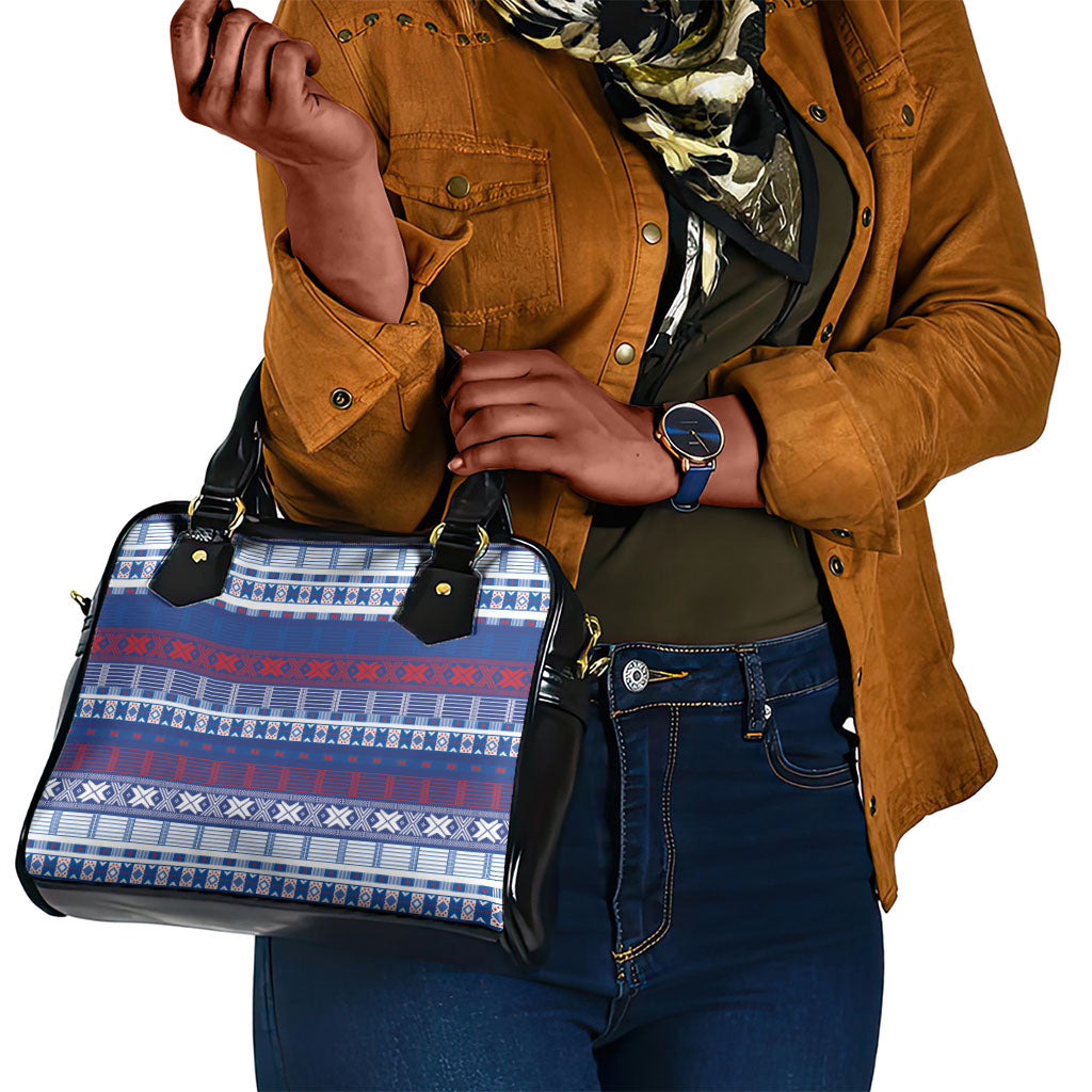 Pano De Terra Motifs Cabo Verde Shoulder Handbag Flag Color