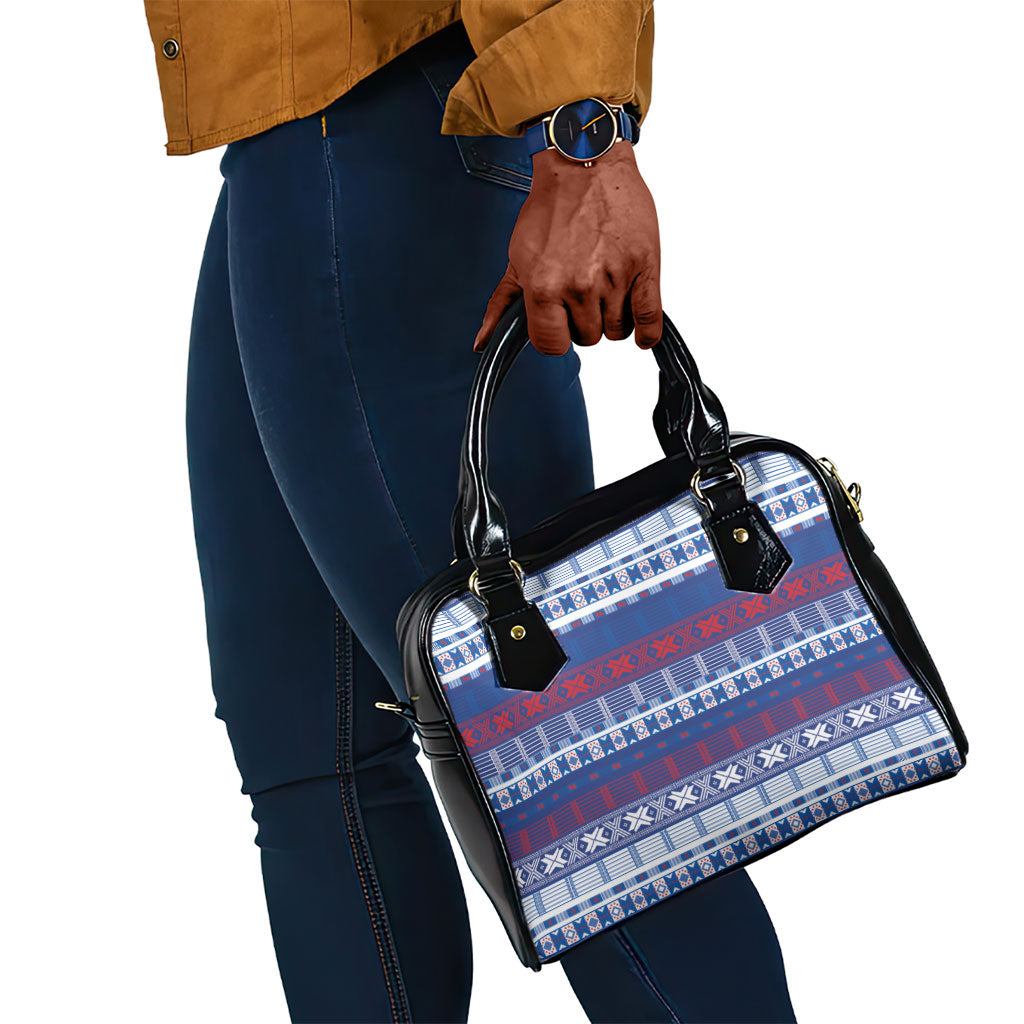 Pano De Terra Motifs Cabo Verde Shoulder Handbag Flag Color
