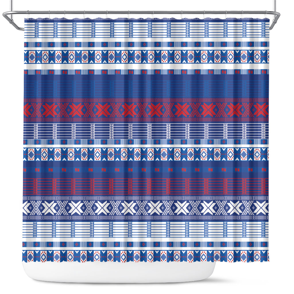 Pano De Terra Motifs Cabo Verde Shower Curtain Flag Color