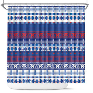 Pano De Terra Motifs Cabo Verde Shower Curtain Flag Color
