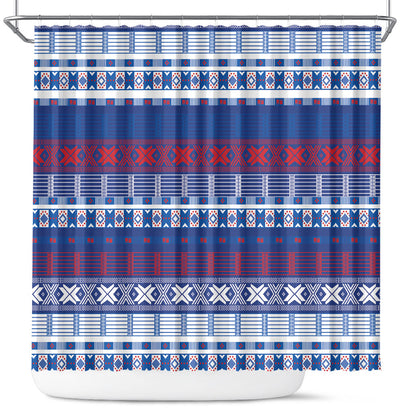 Pano De Terra Motifs Cabo Verde Shower Curtain Flag Color
