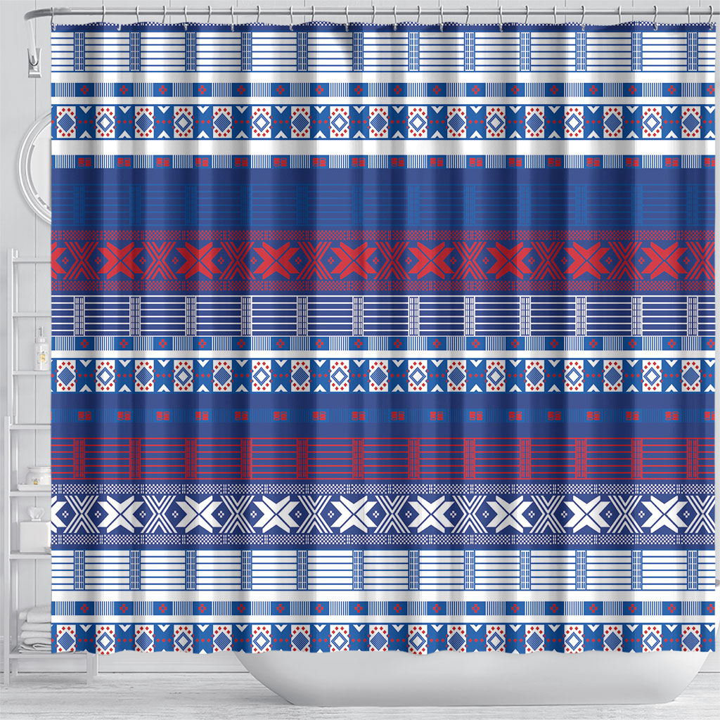 Pano De Terra Motifs Cabo Verde Shower Curtain Flag Color