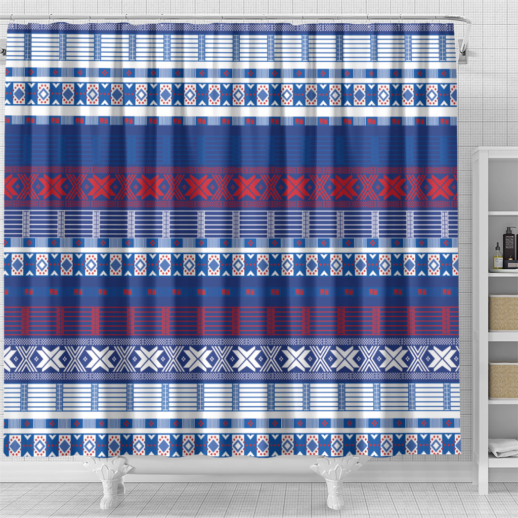 Pano De Terra Motifs Cabo Verde Shower Curtain Flag Color