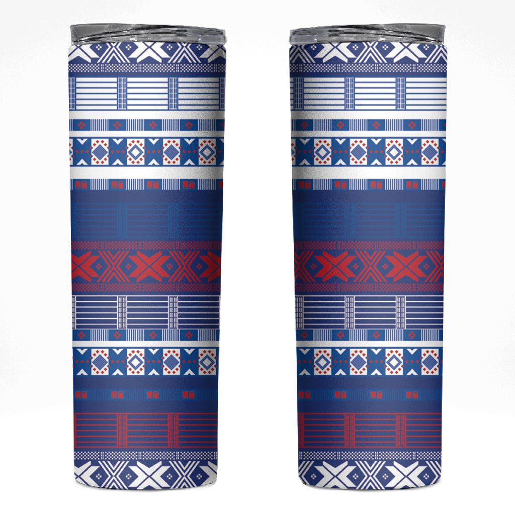Pano De Terra Motifs Cabo Verde Skinny Tumbler Flag Color