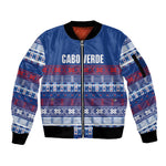 Pano De Terra Motifs Cabo Verde Sleeve Zip Bomber Jacket Flag Color
