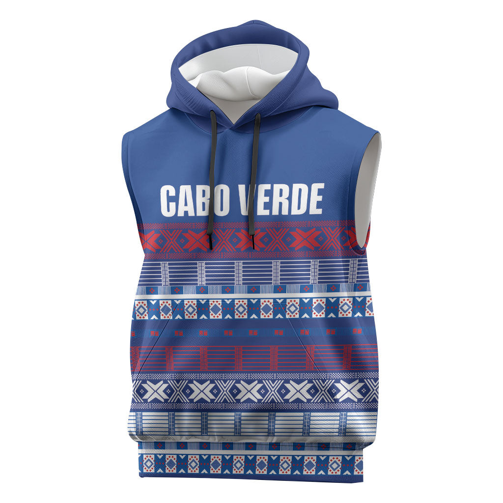 Pano De Terra Motifs Cabo Verde Sleeveless Hoodie Flag Color