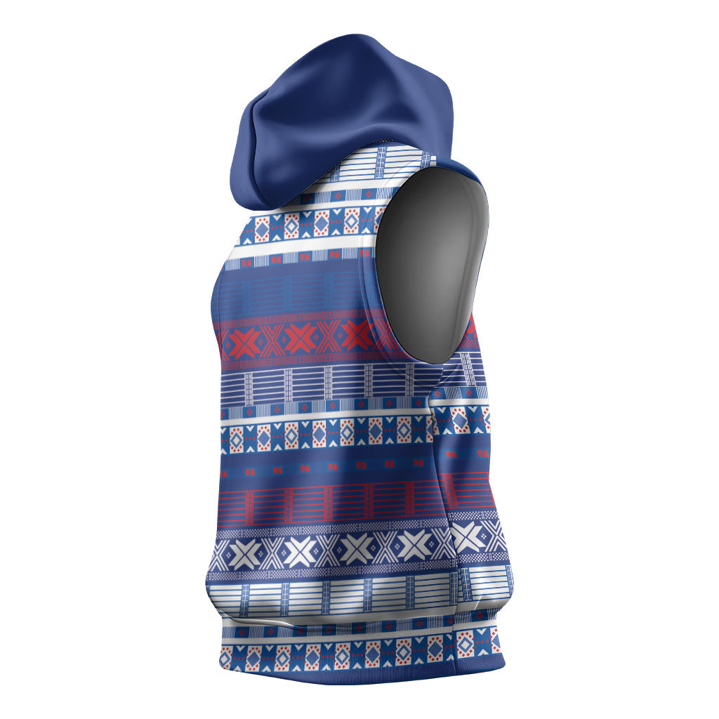 Pano De Terra Motifs Cabo Verde Sleeveless Hoodie Flag Color