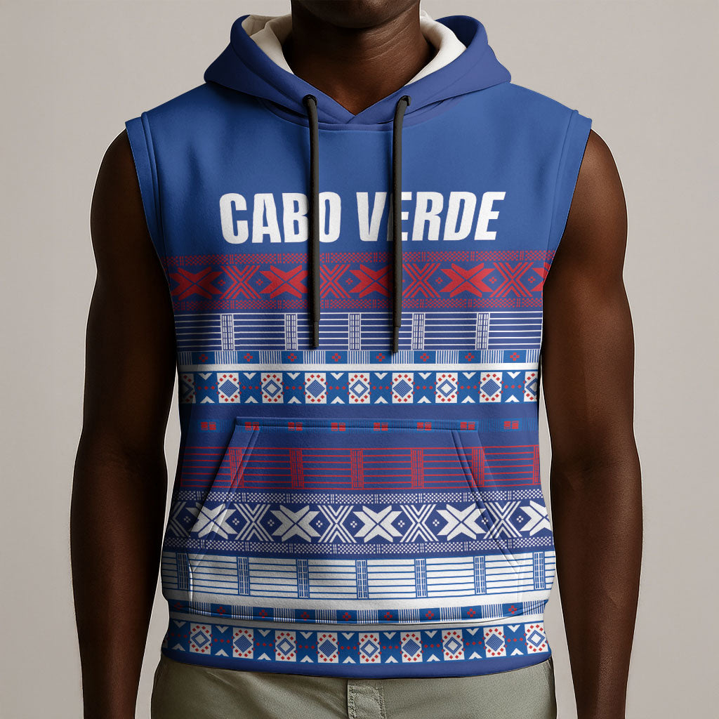 Pano De Terra Motifs Cabo Verde Sleeveless Hoodie Flag Color