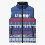 Pano De Terra Motifs Cabo Verde Sleeveless Puffer Jacket Flag Color