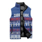 Pano De Terra Motifs Cabo Verde Sleeveless Puffer Jacket Flag Color